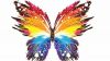 3D Abstract Free High Quality Colourful Butterfly Wallpaper for Desktop and Mobiles
