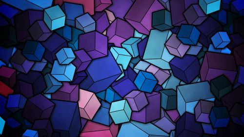 3D Cubes HD Wallpaper