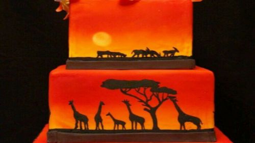 Africa Animals Cake HD Wallpaper