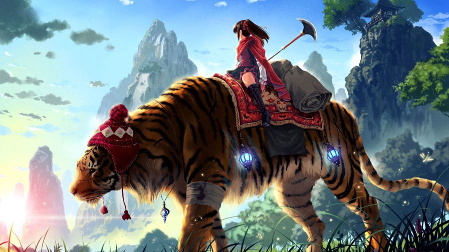 Anime Tiger Master Wallpaper for Desktop and Mobiles