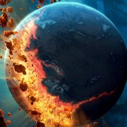Asteroids falling on earth HD Wallpaper