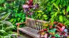 Beautiful Garden Bench HD Wallpaper