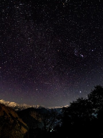 Beautiful starry night HD Wallpaper