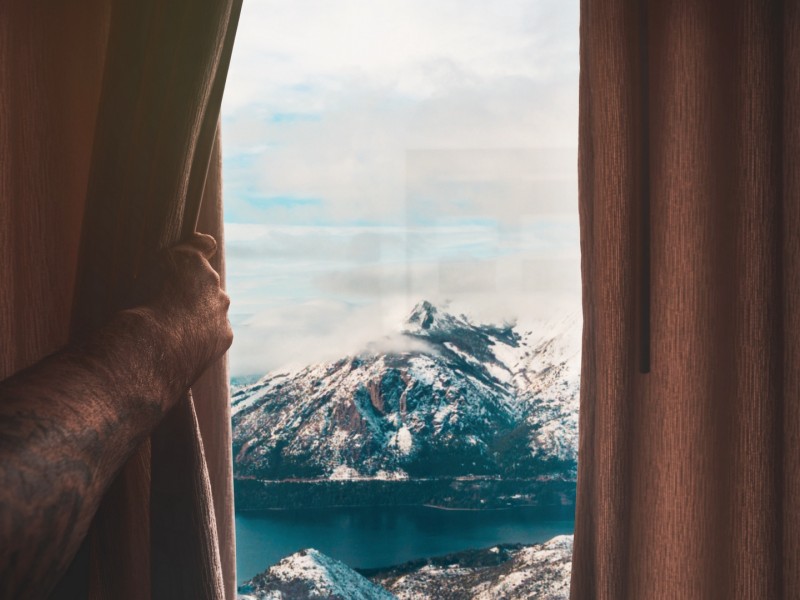 Beautiful view outside of the window HD Wallpaper