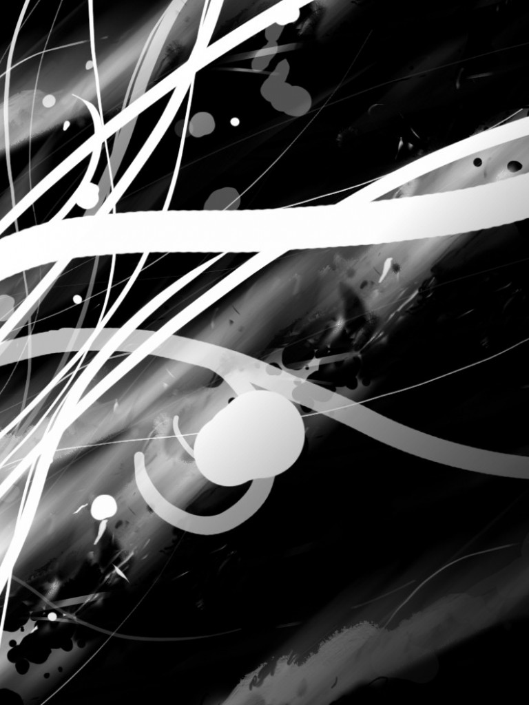 Black And White Abstract HD Wallpaper
