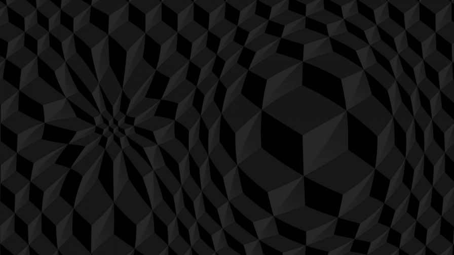 Black cubic structure HD Wallpaper