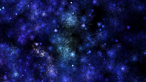 Blue fractal lines HD Wallpaper