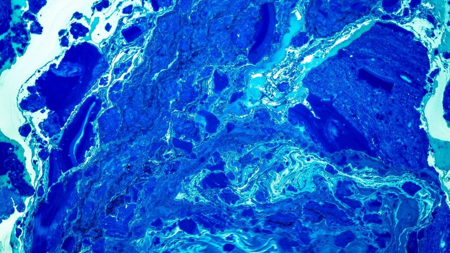 Blue liquid stains HD Wallpaper