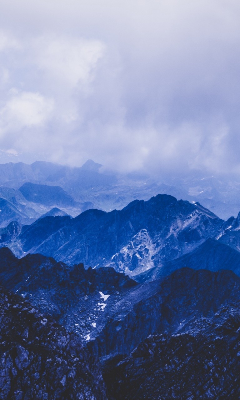Blue mountain peaks HD Wallpaper