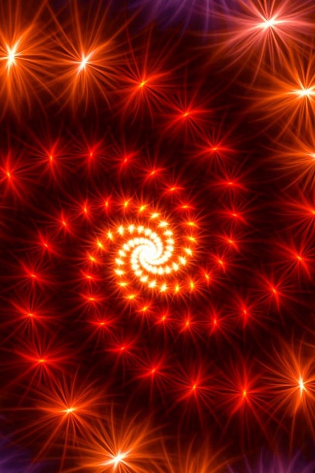Bright colored spiral rotation HD Wallpaper
