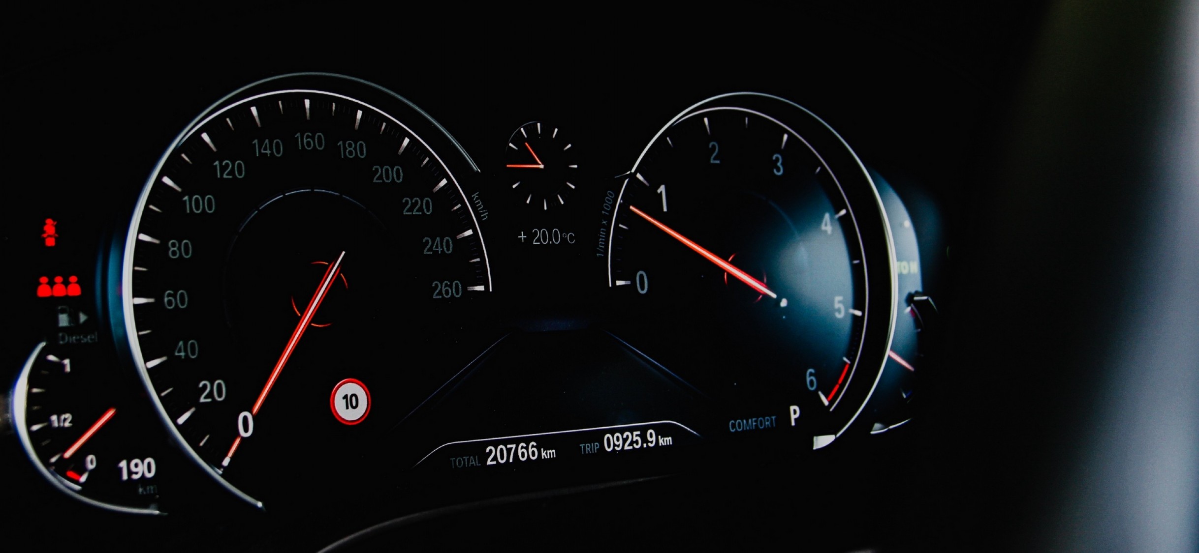 Car speedometer HD Wallpaper