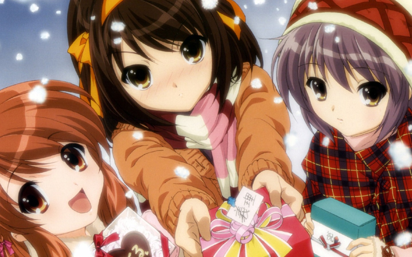Christmas Anime Girls HD Wallpaper