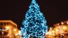 Christmas Tree at Night HD Wallpaper