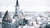 City buildings covered of snow HD Wallpaper