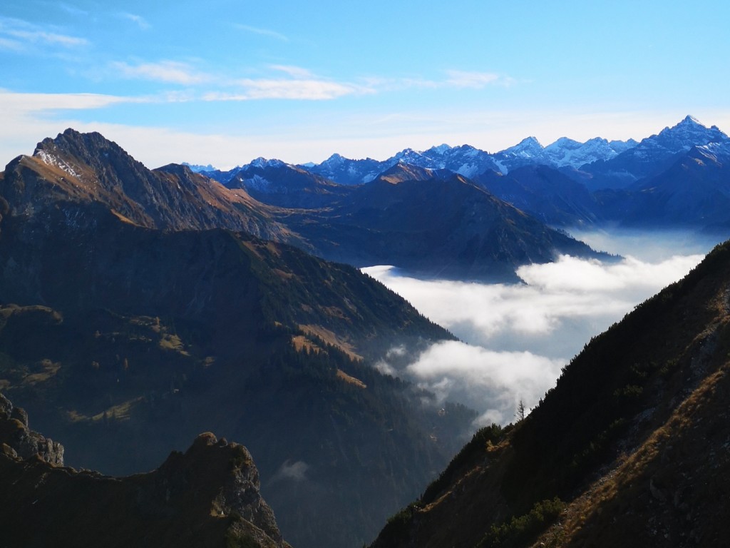 Clouds over the Alps HD Wallpaper