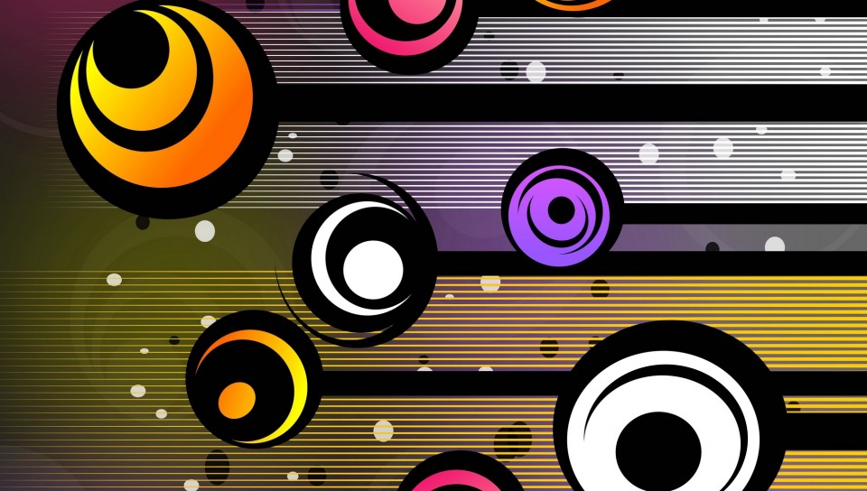 Colored circles HD Wallpaper