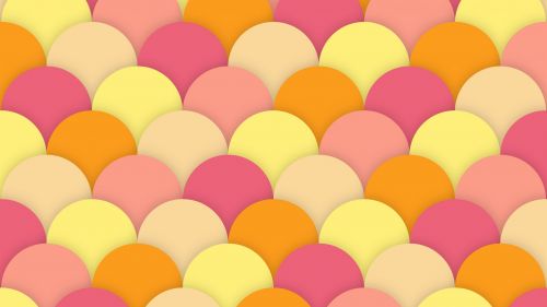 Colorful oval shapes HD Wallpaper