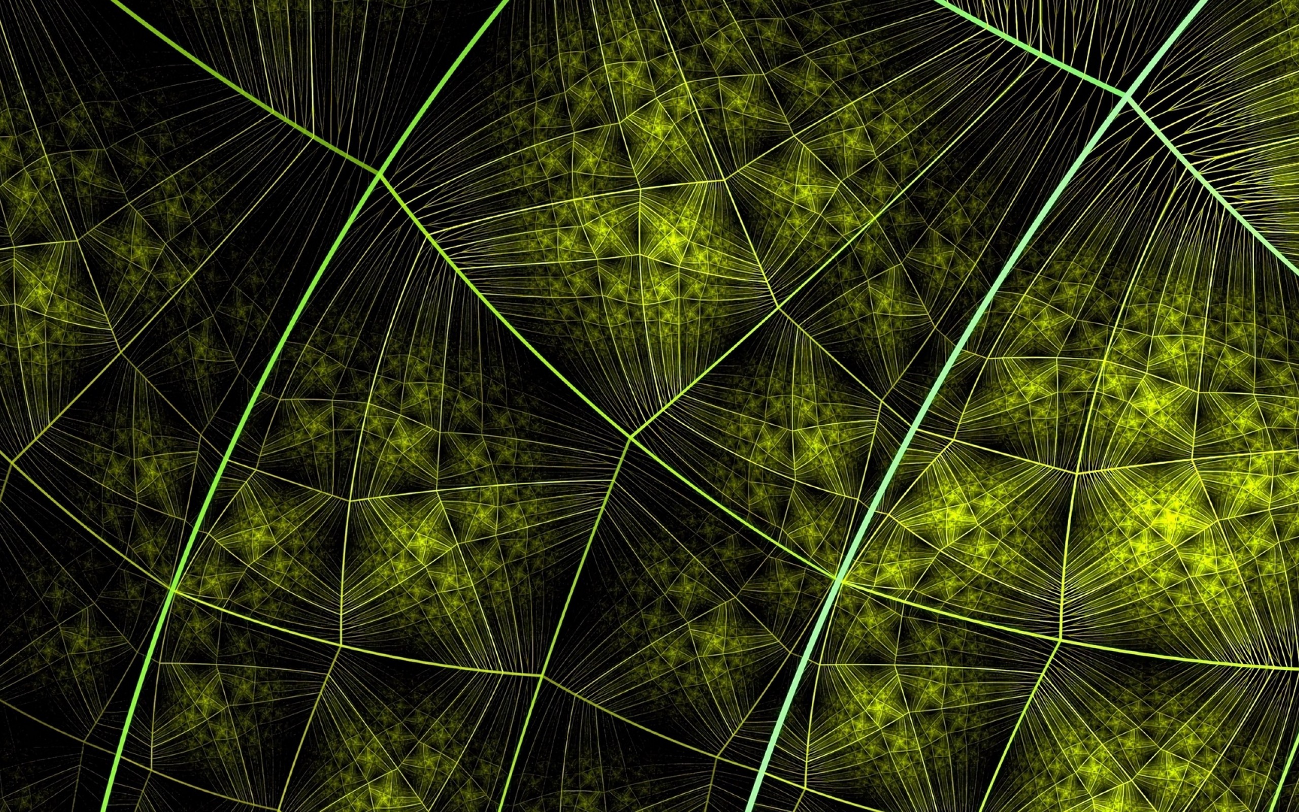 Connections at a green surface HD Wallpaper