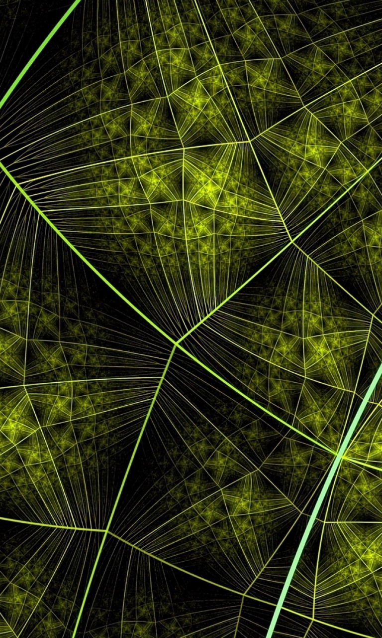 Connections at a green surface HD Wallpaper
