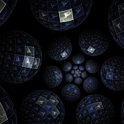 Dark fractal balls HD Wallpaper