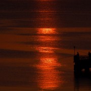 Fishermen at the sunrise HD Wallpaper