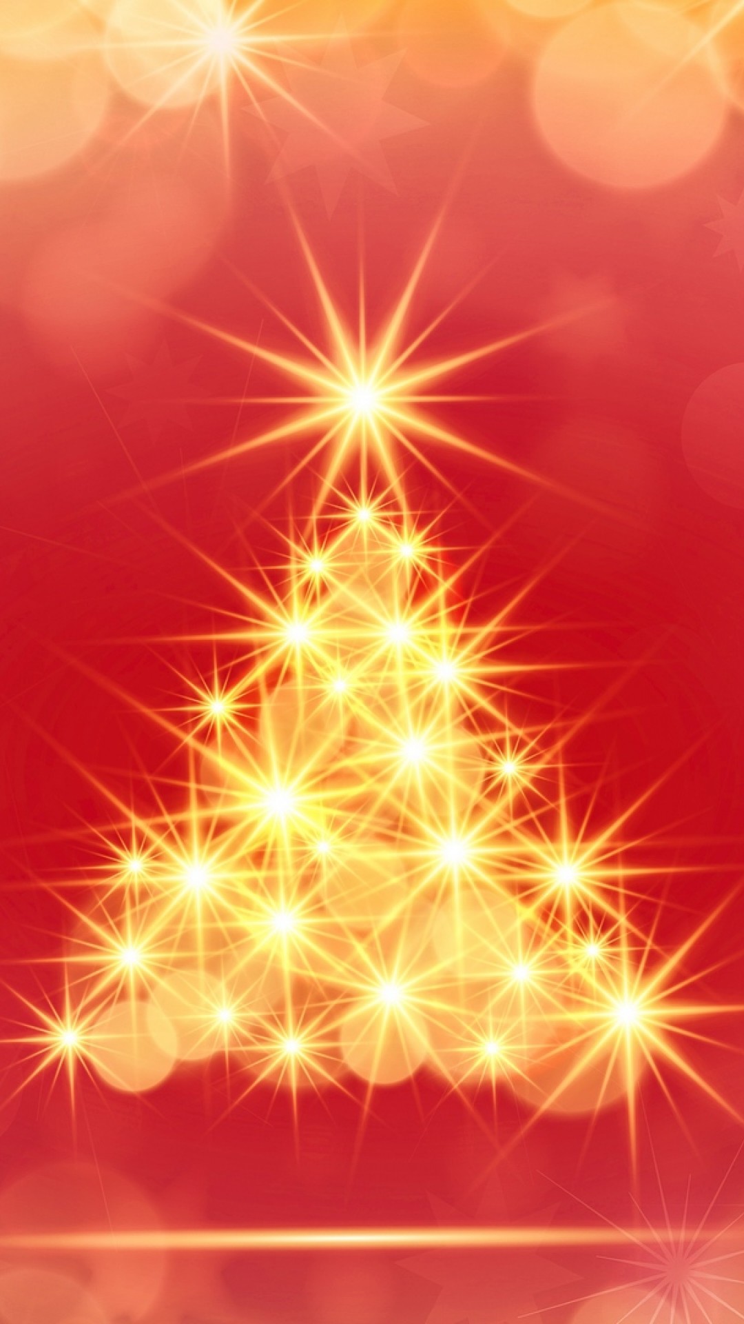 Glare of Christmas tree HD Wallpaper