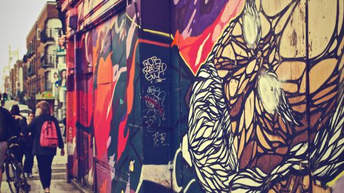 Graffiti Wall Murals Wallpaper for Desktop and Mobiles