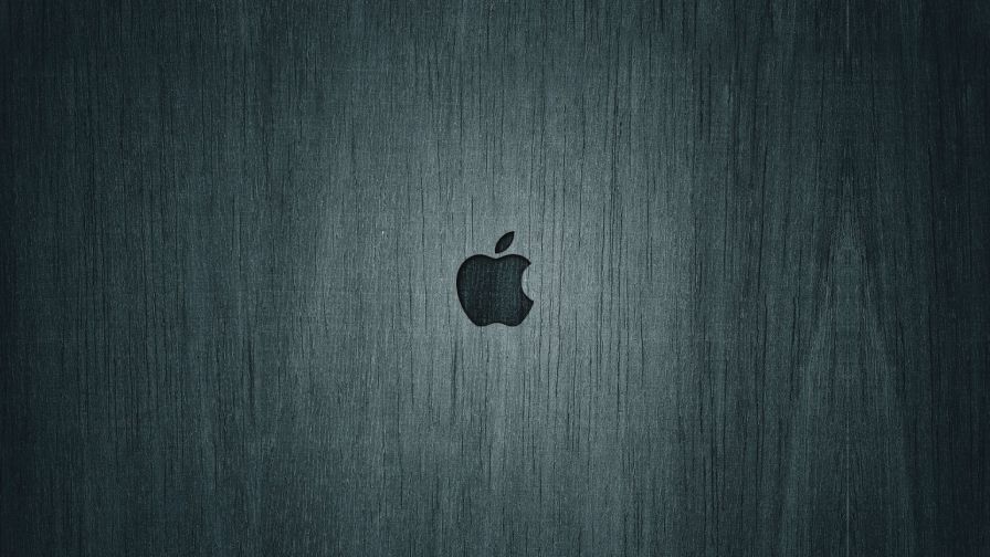 Grey Apple Logo Wallpaper for Desktop and Mobiles