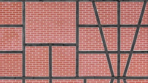 Lines on a brick wall HD Wallpaper