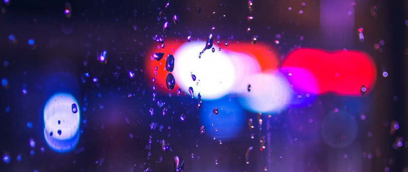Macro image of glass drops HD Wallpaper