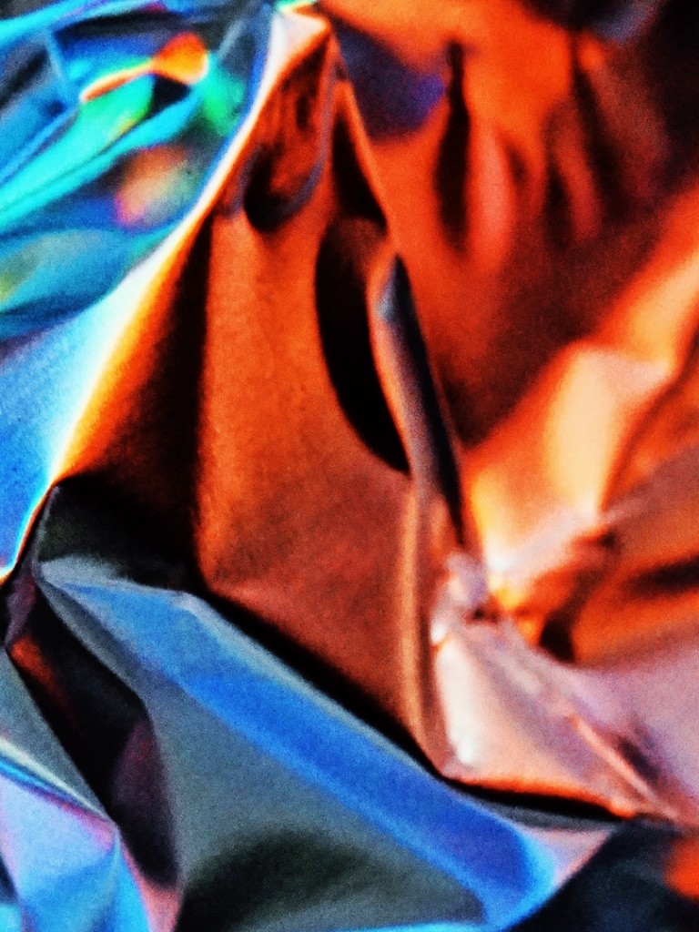 Multicolored crumpled foil HD Wallpaper