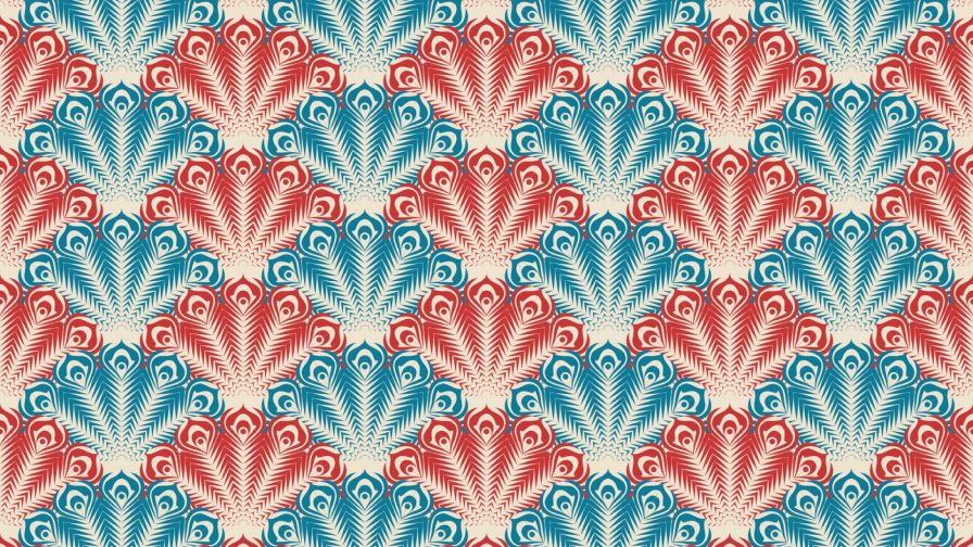 Peacock patterns HD Wallpaper