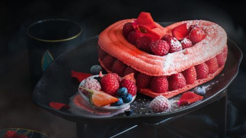 Raspberry cake HD Wallpaper