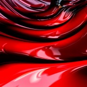 Red fractal structure HD Wallpaper
