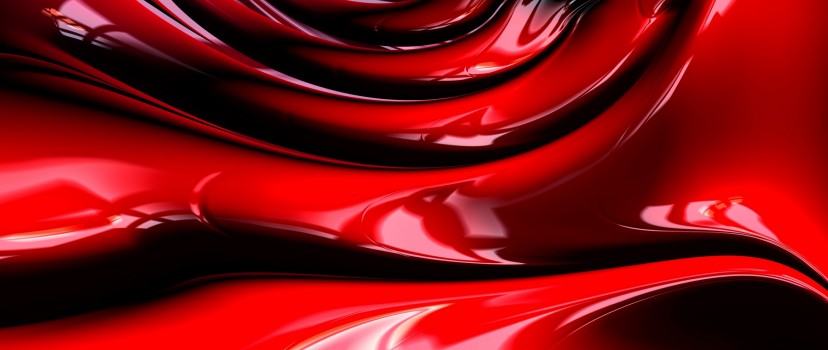Red fractal structure HD Wallpaper