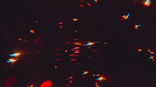 Red lights at the dark HD Wallpaper