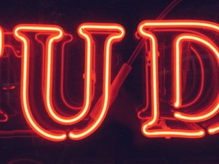 Red neon letters HD Wallpaper