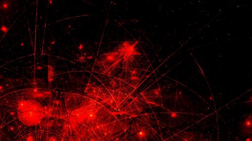 Red space abstraction HD Wallpaper