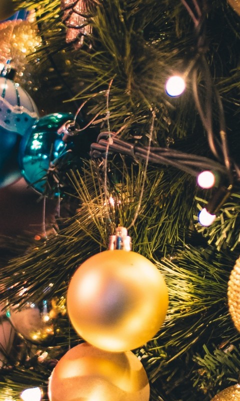 Shiny Christmas toys HD Wallpaper