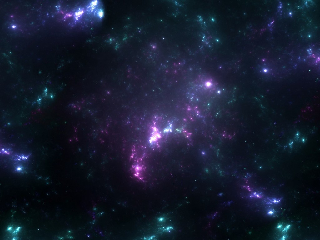 Shiny spots over the space HD Wallpaper