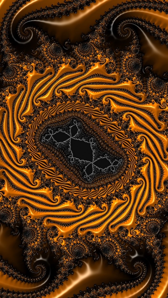 Twisted fractal shape HD Wallpaper