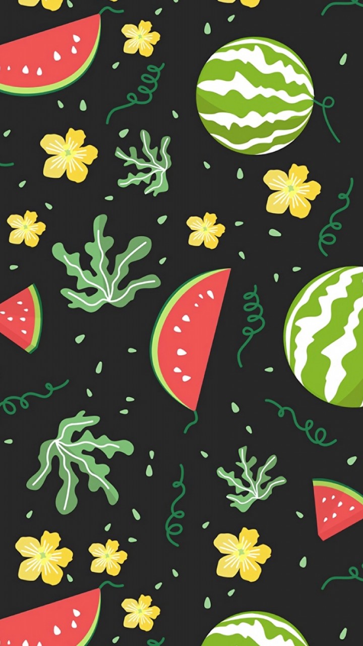 Watermelons and berries HD Wallpaper