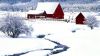 Winter Snow Scene House HD Wallpaper