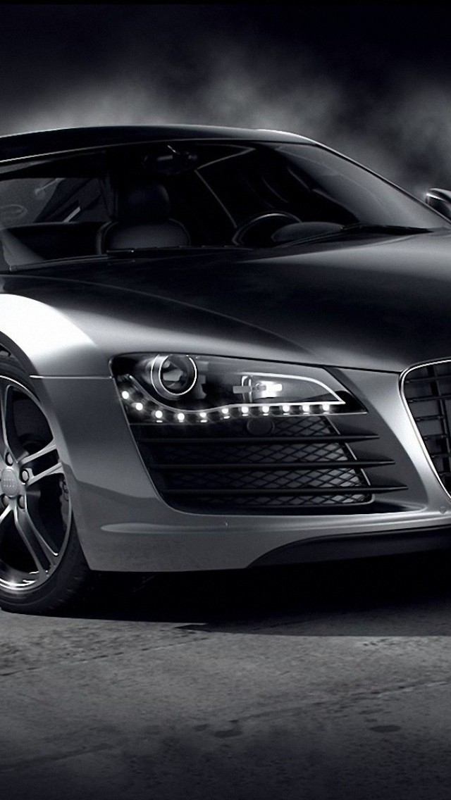 Audi R8 Black Full Hd Wallpaper For Desktop And Mobiles