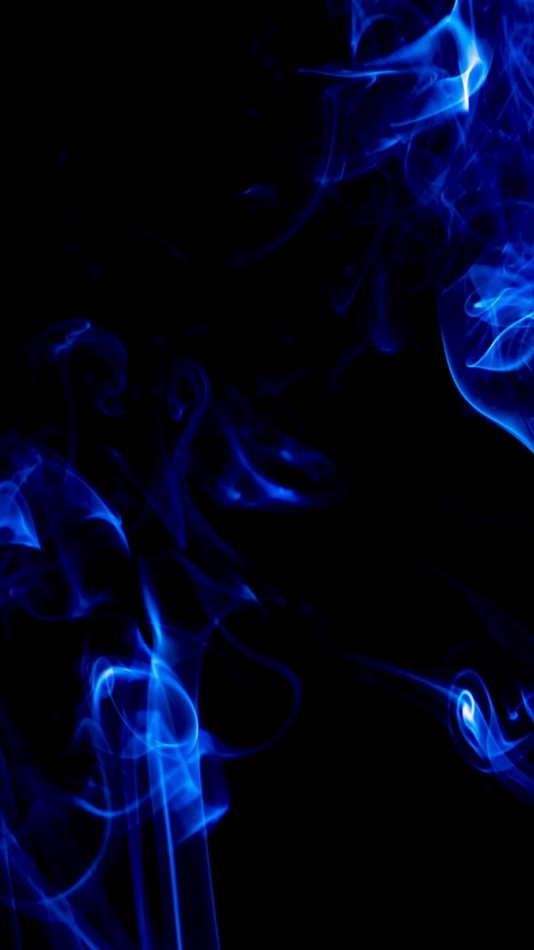Blue smoke at the dark HD Wallpaper iPhone 6 / 6S - HD Wallpaper -  