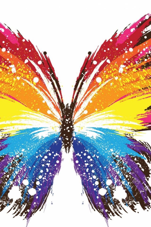 3D Abstract Free High Quality Colourful Butterfly ...