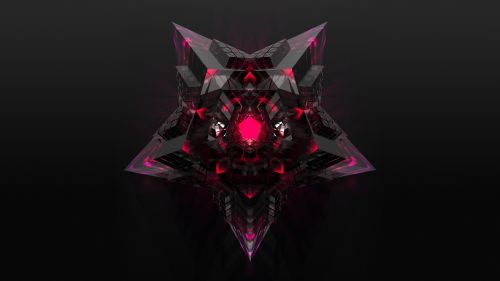 Abstract pyramids HD Wallpaper