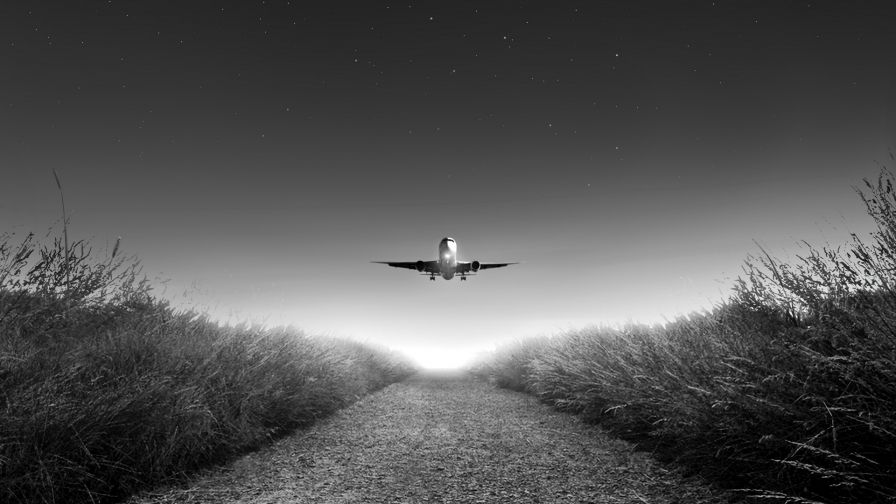 Airplane takeoff HD Wallpaper