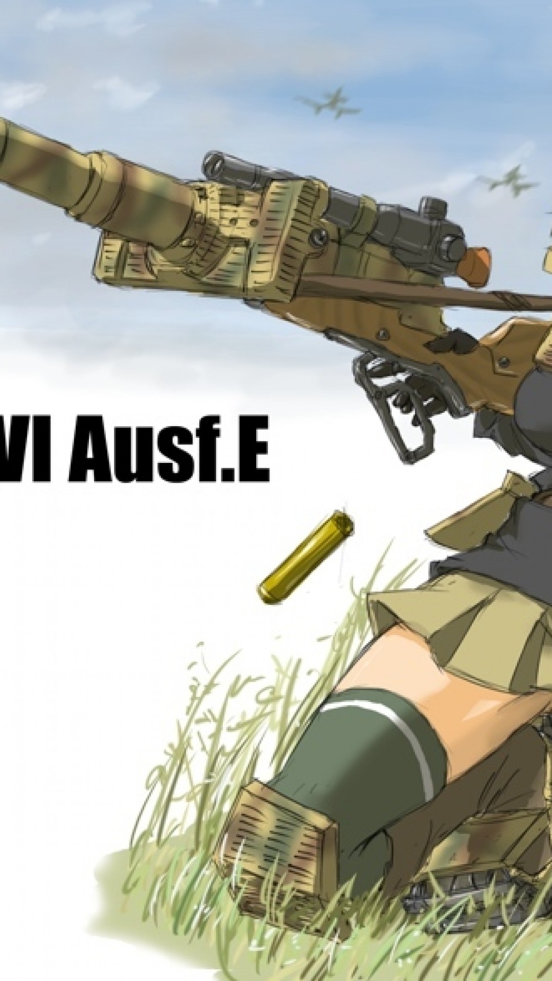 Anime girl repl icating WW2 HD Wallpaper