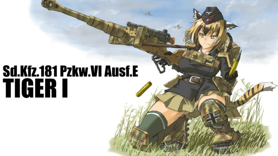 Anime girl repl icating WW2 HD Wallpaper